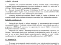 Comunicat RAR privind valabilitatea ITP-ului pe perioada COVID-19