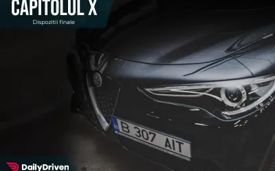 Codul rutier 2020 - Capitolul X