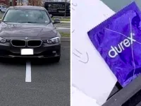 Ce mesaj a primit acest șofer care a parcat BMW-ul pe două locuri: "Te rog, să nu mai..."