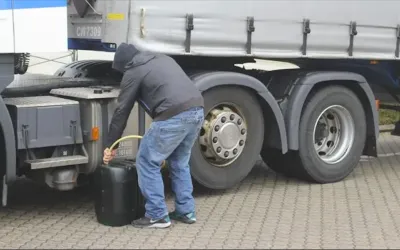Cum fura soferii de camion motorina?