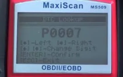 Cod eroare P0007 - tensiune mare la supapa de închidere combustibil